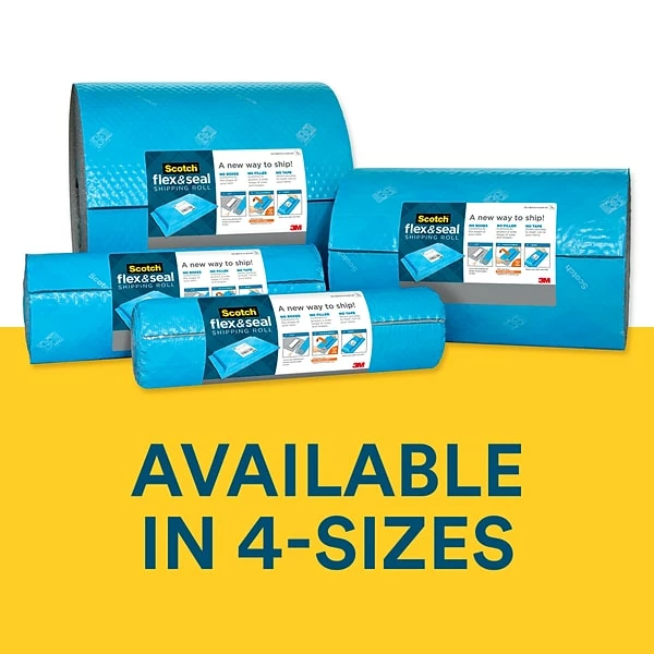 Flex And Seal Scotch™ Flex & Seal Shipping Roll Self-Sealing Padded Mailer, 15" X 200', Blue (FS-15200) 8 Flex And Seal Scotch™ Flex & Seal Shipping Roll Self-Sealing Padded Mailer, 15" X 200', Blue (FS-15200) - Image 7