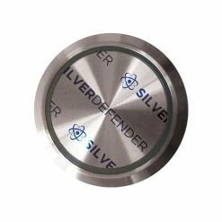 Tape Logic™ Solid Vinyl Safety Tapes Silver Defender Round Elevator Button Die Cut, 4" X 0.14 Yds., Clear, 100/Pack (DC-001-ER-100)