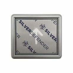 Tape Logic™ Solid Vinyl Safety Tapes Silver Defender Square Elevator Button Die Cut, 4" X 0.14 Yds., Clear, 100/Pack (DC-001-ES-100)