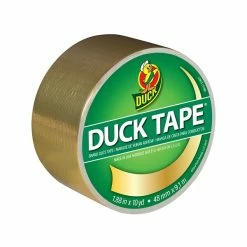 Duck Heavy Duty Duct Tapes, 1.88" X 20 Yds./1.88" X 10 Yds., Green/Purple/Gold, 3 Rolls/Pack (DUCKGPG-STP)
