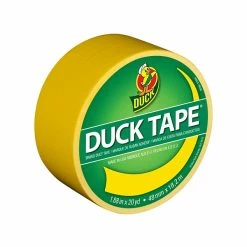 Duck Heavy Duty Duct Tapes, 1.88" X 20 Yds./1.88" X 15 Yds., Brown/Neon Orange/Yellow, 3 Rolls/Pack (DUCKBOY-STP)
