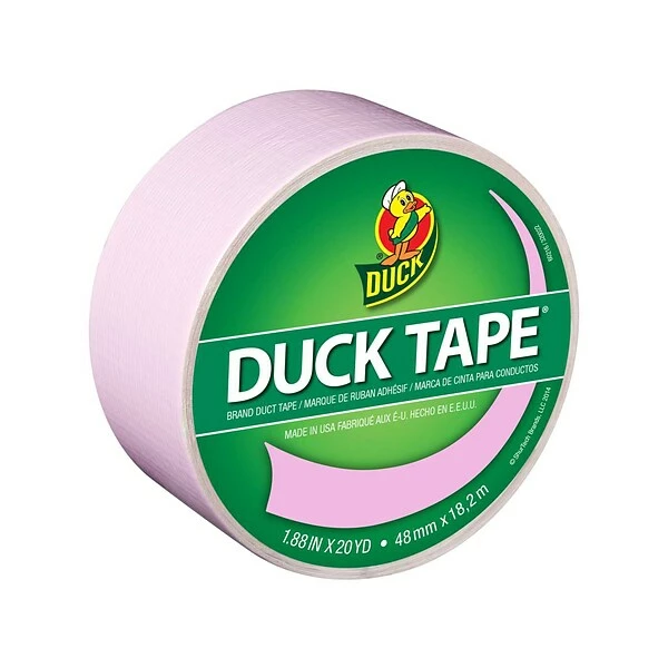 Duck Heavy Duty Duct Tapes, 1.88" X 20 Yds., Red/Baby Pink/White, 3 Rolls/Pack (DUCKRPW-STP) 4 Duck Heavy Duty Duct Tapes, 1.88" X 20 Yds., Red/Baby Pink/White, 3 Rolls/Pack (DUCKRPW-STP) - Image 2