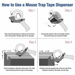 Packing Tape Dispensers Tape Logic™ 3" Mouse Trap Carton Sealing Tape Dispenser (TDEC3)