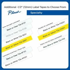 Brother Label Maker Tapes Brother P-Touch TZe-231 Label Maker Tape, 1/2"W, Black On White, 8/Pack (TZE231 8PKB) 10 Brother Label Maker Tapes Brother P-Touch TZe-231 Label Maker Tape, 1/2"W, Black On White, 8/Pack (TZE231 8PKB) -Bankers Box shop sp117370912 s7 1