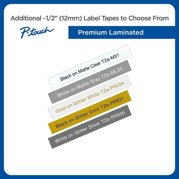 Brother Label Maker Tapes Brother P-Touch TZe-231 Label Maker Tape, 1/2"W, Black On White, 8/Pack (TZE231 8PKB) 6 Brother Label Maker Tapes Brother P-Touch TZe-231 Label Maker Tape, 1/2"W, Black On White, 8/Pack (TZE231 8PKB) - Image 4