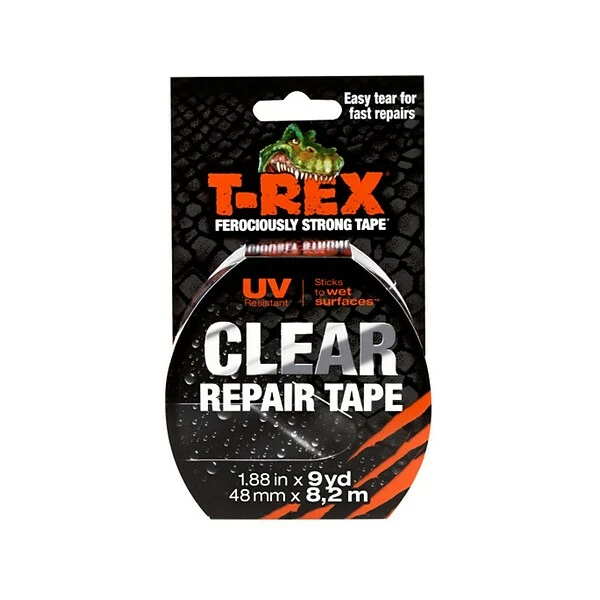 Specialty Tape T-REX Ferociously Strong Transparent Tape, 1.88" X 9 Yds., 4 Rolls/Pack (TRCL4CUT-STP) 4 Specialty Tape T-REX Ferociously Strong Transparent Tape, 1.88" X 9 Yds., 4 Rolls/Pack (TRCL4CUT-STP) - Image 2