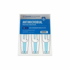 Specialty Tape Silver Defender Protected Commercial Fridge Handle Die Cut Film, 8.5" X 11", 15/Pack (DC-027-CR-5)