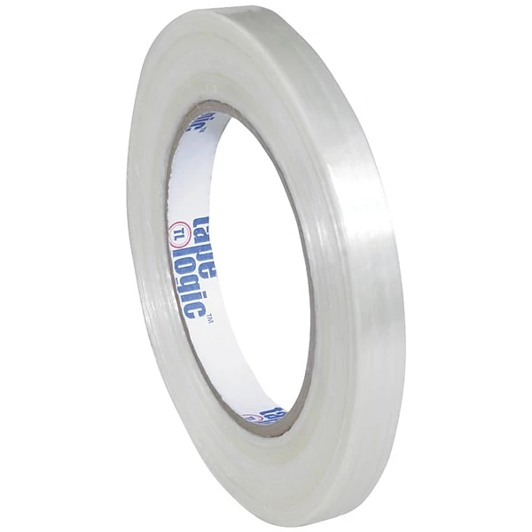 Filament Tape Tape Logic® 1500 Strapping Tape, 1/2" X 60 Yds., Clear, 12/Case (T913150012PK) 3 Filament Tape Tape Logic® 1500 Strapping Tape, 1/2" X 60 Yds., Clear, 12/Case (T913150012PK)