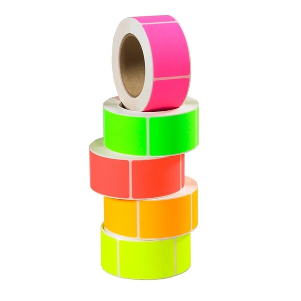 Labels Tape Logic 3" X 5" Rectangle Fluorescent Inventory Label, 5000/Pack 4 Labels Tape Logic 3" X 5" Rectangle Fluorescent Inventory Label, 5000/Pack - Image 2