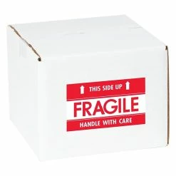 PACKAGING MAX Labels Tape Logic Fragile This Side Up Staples® Shipping Label, 3" X 5", 500/Roll
