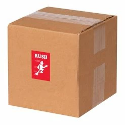 Quill Brand® "Rush" Labels, Red/Black, 2" X 3", 500/Rl