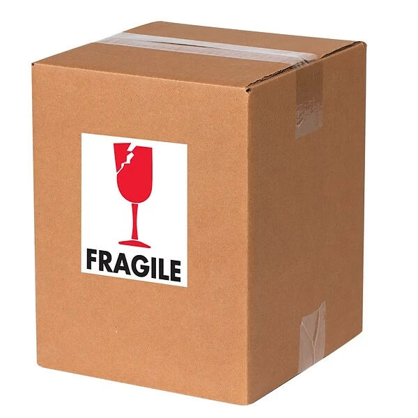 Labels Tape Logic Fragile (Glass) Shipping Label, 3" X 4", 500/Roll 3 Labels Tape Logic Fragile (Glass) Shipping Label, 3" X 4", 500/Roll