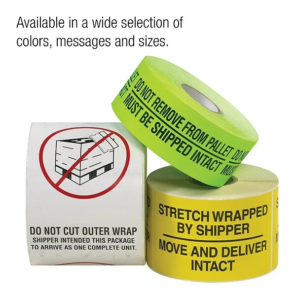 Tape Logic Labels, "Fragile - Handle With Care", 4" X 6", Red/White/Black, 500/Roll 4 Tape Logic Labels, "Fragile - Handle With Care", 4" X 6", Red/White/Black, 500/Roll - Image 2