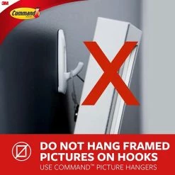 Command™ Decorative Hooks Command™ Large Traditional Hook, Brushed Nickel, 1 Hook, 2 Strips/Pack (17053BN-EF) 15 Command™ Decorative Hooks Command™ Large Traditional Hook, Brushed Nickel, 1 Hook, 2 Strips/Pack (17053BN-EF) -Bankers Box shop sp129292106 s7