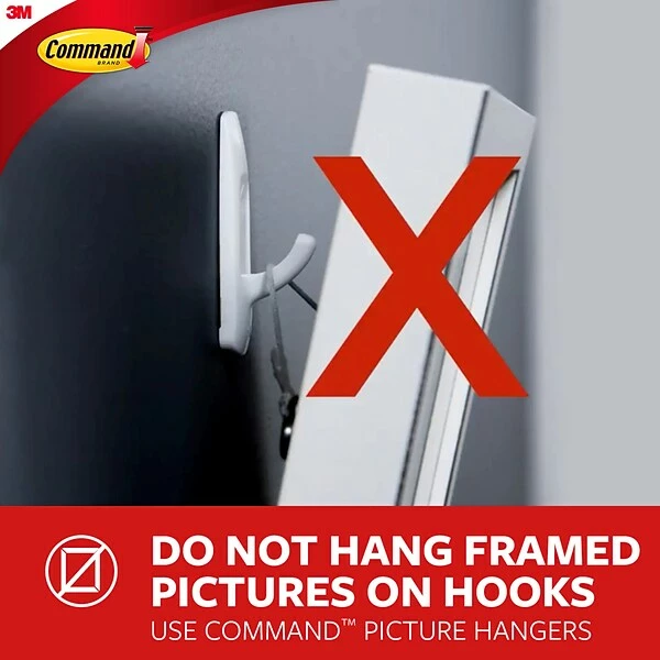 Command™ Decorative Hooks Command™ Large Traditional Hook, Brushed Nickel, 1 Hook, 2 Strips/Pack (17053BN-EF) 8 Command™ Decorative Hooks Command™ Large Traditional Hook, Brushed Nickel, 1 Hook, 2 Strips/Pack (17053BN-EF) - Image 6