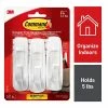 Command™ Adhesive Hooks Command™ Large Utility Hook, White, 3 Hooks, 6 Strips/Pack (17003-3ES) -Bankers Box shop sp129292111 s7