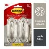 Hooks & Hanging Strips Command Traditional Large Hooks, Brushed Nickel, 2 Hooks, 4 Strips/Pack (17053BN-2VPES) 1 Hooks & Hanging Strips Command Traditional Large Hooks, Brushed Nickel, 2 Hooks, 4 Strips/Pack (17053BN-2VPES) -Bankers Box shop sp129292277 s7