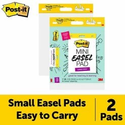 Post-it® Self-Stick Easel Pads, 15" X 18", 20 Sheets/Pad, 2 Pads/Pack (577SS-2PK)