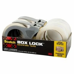 Tape Dispenser W Tape Scotch® Box Lock™ Shipping Packing Tape With Refillable Dispensers, Clear, 1.88 In X 54.6 Yd, 4 Rolls/Pack (3950-4RD) 15 Tape Dispenser W Tape Scotch® Box Lock™ Shipping Packing Tape With Refillable Dispensers, Clear, 1.88 In X 54.6 Yd, 4 Rolls/Pack (3950-4RD) -Bankers Box shop sp133530499 s7 1