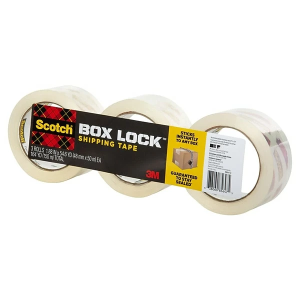 Hot Melt Tapes Scotch® Box Lock™ Shipping Packing Tape, Clear, 1.88 In X 54.6 Yd, 3 Rolls/Pack (3950-3) 9 Hot Melt Tapes Scotch® Box Lock™ Shipping Packing Tape, Clear, 1.88 In X 54.6 Yd, 3 Rolls/Pack (3950-3) - Image 7