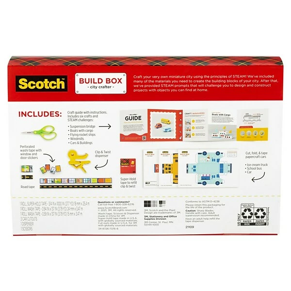 Clear Tape Scotch™ STEAM Pack City Builder Kit, Assorted (STEAM-CB) 4 Clear Tape Scotch™ STEAM Pack City Builder Kit, Assorted (STEAM-CB) - Image 2
