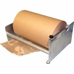 Tape Dispenser W Tape INTERTAPE HexcelWrap Packaging Paper Dispenser, Silver (MPS-1100)