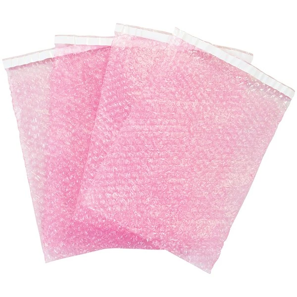 Partners Brand Anti-Static Bubble Pouches, 4" X 10 1/2", Pink, 500/Case (BOB410AS) 4 Partners Brand Anti-Static Bubble Pouches, 4" X 10 1/2", Pink, 500/Case (BOB410AS) - Image 2