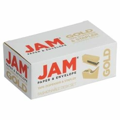 Desktop Organizers JAM Paper® Office & Desk Sets, 1 Stapler & 1 Tape Dispenser, Gold, 2/Pack (3378go) 7 Desktop Organizers JAM Paper® Office & Desk Sets, 1 Stapler & 1 Tape Dispenser, Gold, 2/Pack (3378go) -Bankers Box shop sp152889874 s7