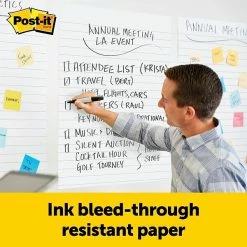 Easel Pads Post-it® Super Sticky Easel Pad, 25" X 30", White, Lined, 6 Pads/Pack, 30 Sheets/Pad (561WL VAD 6PK) 9 Easel Pads Post-it® Super Sticky Easel Pad, 25" X 30", White, Lined, 6 Pads/Pack, 30 Sheets/Pad (561WL VAD 6PK) -Bankers Box shop sp160801425 s7