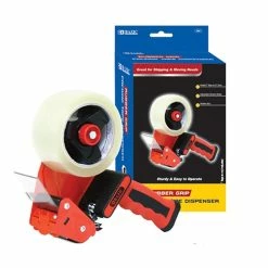 Tape Dispensers BAZIC Products Packing Tape Dispenser, Red, 2/Bundle (BAZ991-2)