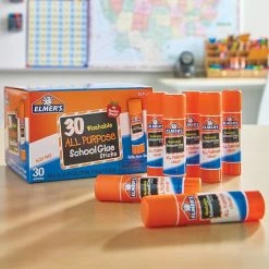 Elmer's School WashableRemovable Glue Sticks, 0.24 Oz., White, 30/Pack (E556) -Bankers Box shop sp161466946 s7