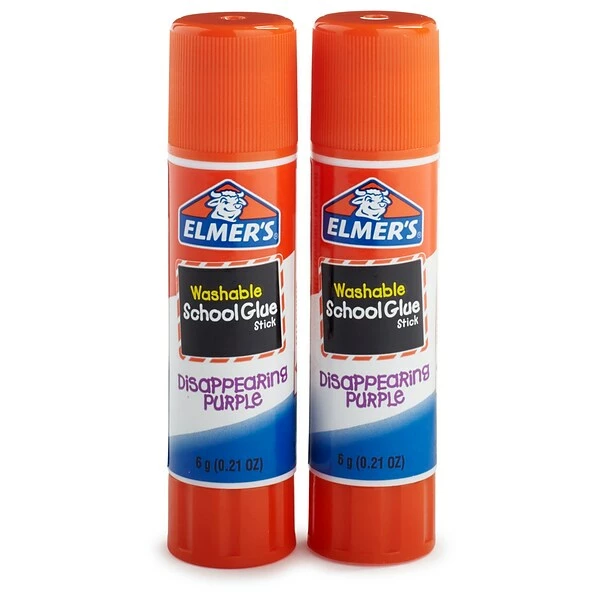 Glue & Glue Sticks Elmer's School Glue Sticks, 0.21 Oz., Purple, 2/Pack (E522) 5 Glue & Glue Sticks Elmer's School Glue Sticks, 0.21 Oz., Purple, 2/Pack (E522) - Image 3