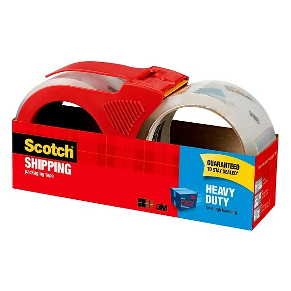 Acrylic Tape Scotch® Heavy Duty Shipping Packaging Tape, 1.88" X 38.2 Yds., Clear, 2 Rolls (3850S-2-1RD) 9 Acrylic Tape Scotch® Heavy Duty Shipping Packaging Tape, 1.88" X 38.2 Yds., Clear, 2 Rolls (3850S-2-1RD) - Image 7