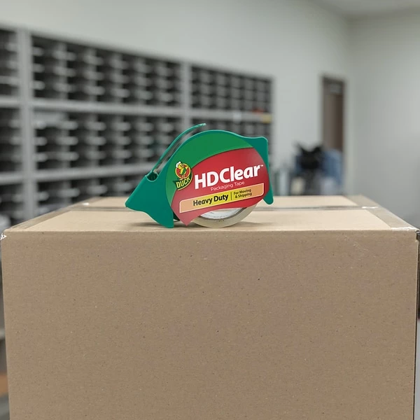 Acrylic Tape Duck® Brand 3 In. X 54.6 Yd. HD Clear™ Heavy Duty Packing Tape, Clear, 6-Pack (307352) 6 Acrylic Tape Duck® Brand 3 In. X 54.6 Yd. HD Clear™ Heavy Duty Packing Tape, Clear, 6-Pack (307352) - Image 4