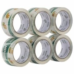 Acrylic Tape Duck® Brand 1.88 In. X 54.6 Yd. HD Clear™ Heavy Duty Packing Tape, Clear, 6-Pack (441962)