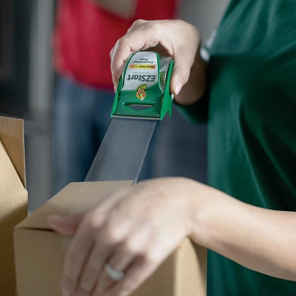 Tape Dispenser W Tape Duck® Brand 1.88 In. X 22.2 Yd. EZ Start® Packing Tape With Dispenser, Clear, 6-Pack (824922) 4 Tape Dispenser W Tape Duck® Brand 1.88 In. X 22.2 Yd. EZ Start® Packing Tape With Dispenser, Clear, 6-Pack (824922) - Image 2