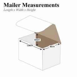 Quill Brand White Mailers Partners Brand Corrugated Mailers, 5.5" X 3 1/2" X 3 1/2", White, 50/Bundle (BSMSOL)