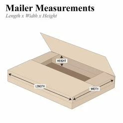Quill Brand Easy Fold Mailers 9 1/2" X 6 1/2" X 2" Easy-Fold Mailers, Kraft, 50/Bundle (M962BFK)