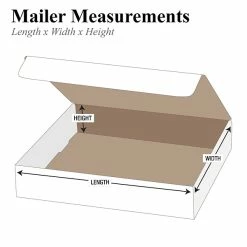 Quill Brand White Mailers Partners Brand Literature Mailers, 9" X 6 1/2" X 1 3/4", White, 50/Bundle (ML961)