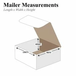 White Mailers Partners Brand Corrugated Mailers, 6" X 4" X 1", White, 50/Bundle (M641)