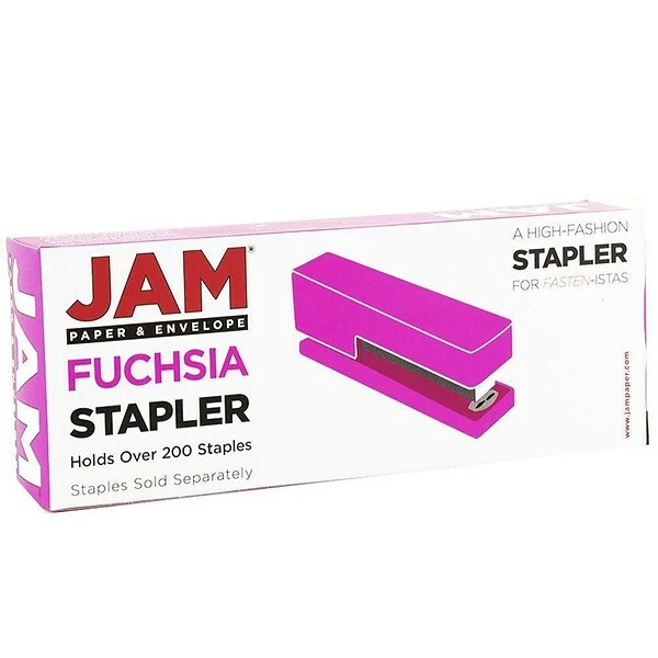 Office & Desk Supply Kits JAM Paper® Office & Desk Sets, (1) Stapler (1) Tape Dispenser, Fuchsia, 2/pack 4 Office & Desk Supply Kits JAM Paper® Office & Desk Sets, (1) Stapler (1) Tape Dispenser, Fuchsia, 2/pack - Image 2