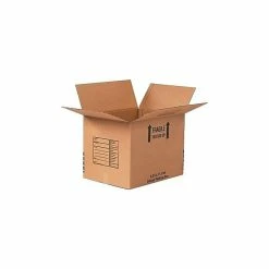 Quill Brand Corrugated Moving Boxes 24" X 24" X 24" Deluxe Moving Boxes, ECT Rated, Brown, 10/Bundle (242424DPB)