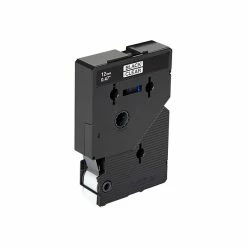 Brother Label Maker Tapes Brother TC10 Label Maker Tapes, 1/2"W, Black On Clear, 2/Pack