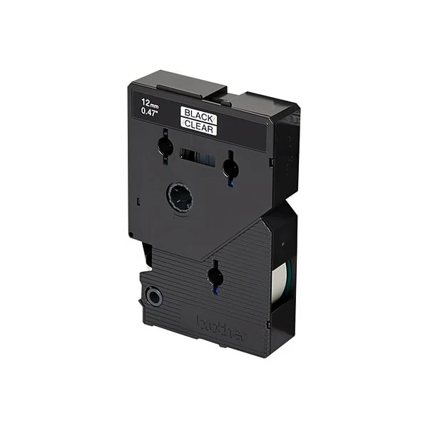 Brother Label Maker Tapes Brother TC10 Label Maker Tapes, 1/2"W, Black On Clear, 2/Pack 4 Brother Label Maker Tapes Brother TC10 Label Maker Tapes, 1/2"W, Black On Clear, 2/Pack - Image 2