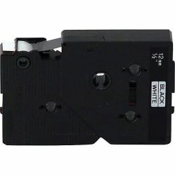 Brother Label Maker Tapes Brother TC-34Z Label Maker Tapes, 0.35"W, White On Black, 2/Pack