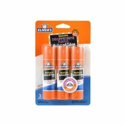 Elmer's School Washable Glue Sticks, 0.77 Oz., Purple, 3/Pack (E562)
