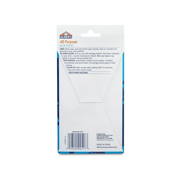 Elmer's All-Purpose Washable Glue Sticks, 0.77 Oz., White, 12/Pack (E517) 6 Elmer's All-Purpose Washable Glue Sticks, 0.77 Oz., White, 12/Pack (E517) - Image 4