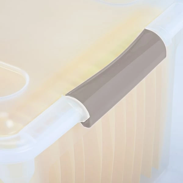 Storage Bins & Totes IRIS® 34 Qt Store And Slide File Box, Clear, 4 Pack (140012) 2 Storage Bins & Totes IRIS® 34 Qt Store And Slide File Box, Clear, 4 Pack (140012) - Image 2