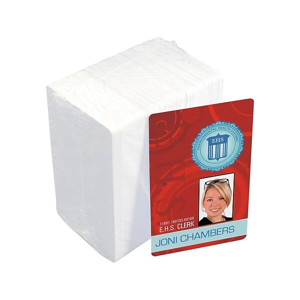 Miscellaneous Label Tapes IDville CR-80 Plastic ID Card, White, 100/Pack (62834WT) 3 Miscellaneous Label Tapes IDville CR-80 Plastic ID Card, White, 100/Pack (62834WT)