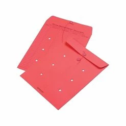 Quality Park Button & String Inter-Departmental Envelopes, 10" X 13", Red, 100/Box (QUA63574)